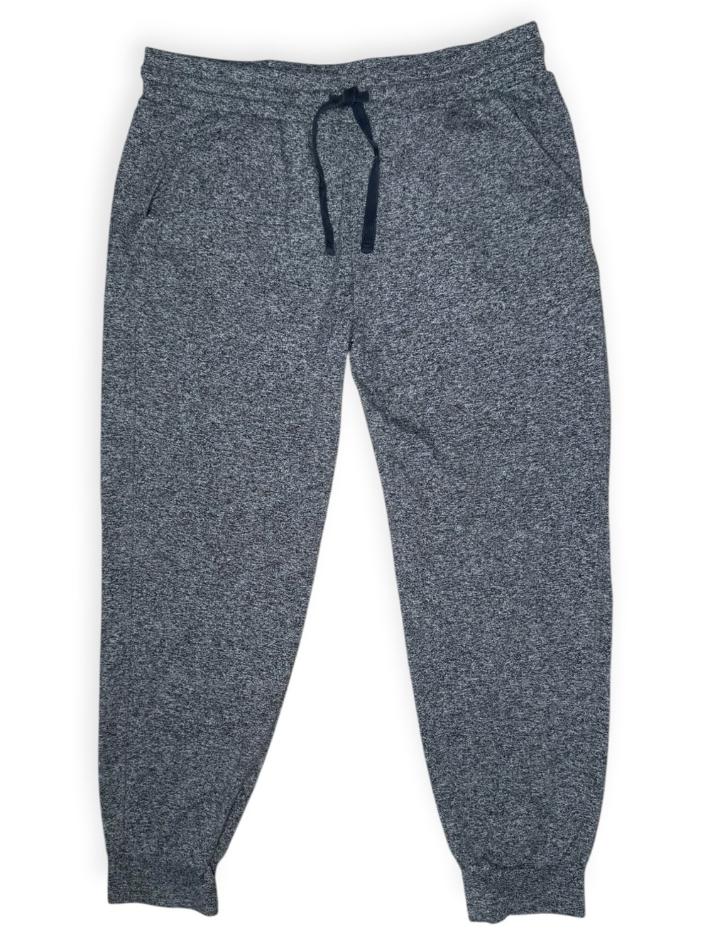 Zella Jogger Pants M Sweatpants Drawstring Tie Pockets Gray Heathered